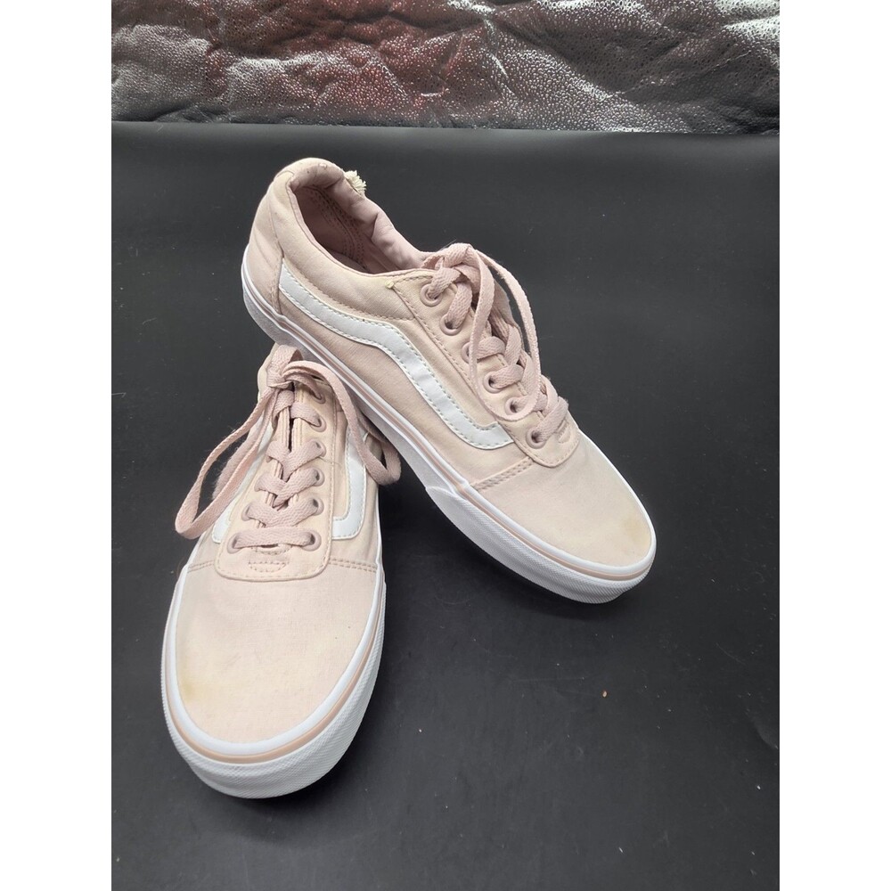 VANS Old Skool Pink Womens Size 9 Lace Up Low Top Sneakers Shoes